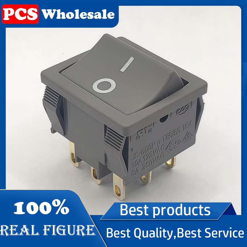 Drone Buzzer - Bootvormige tuimelschakelaar JS-606P T85/55 7-polig 2-standen